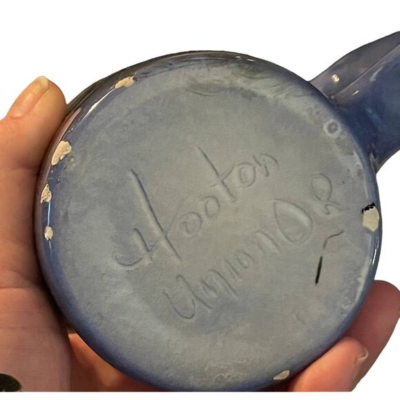 HANDCRAFTED AND PAINTED POTTERY FROM PNW MT RANIER OREGON ARTIST HOOTEN - Picture 3 of 3